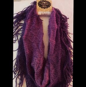 Britt's Knits Purple Ombre Scarf